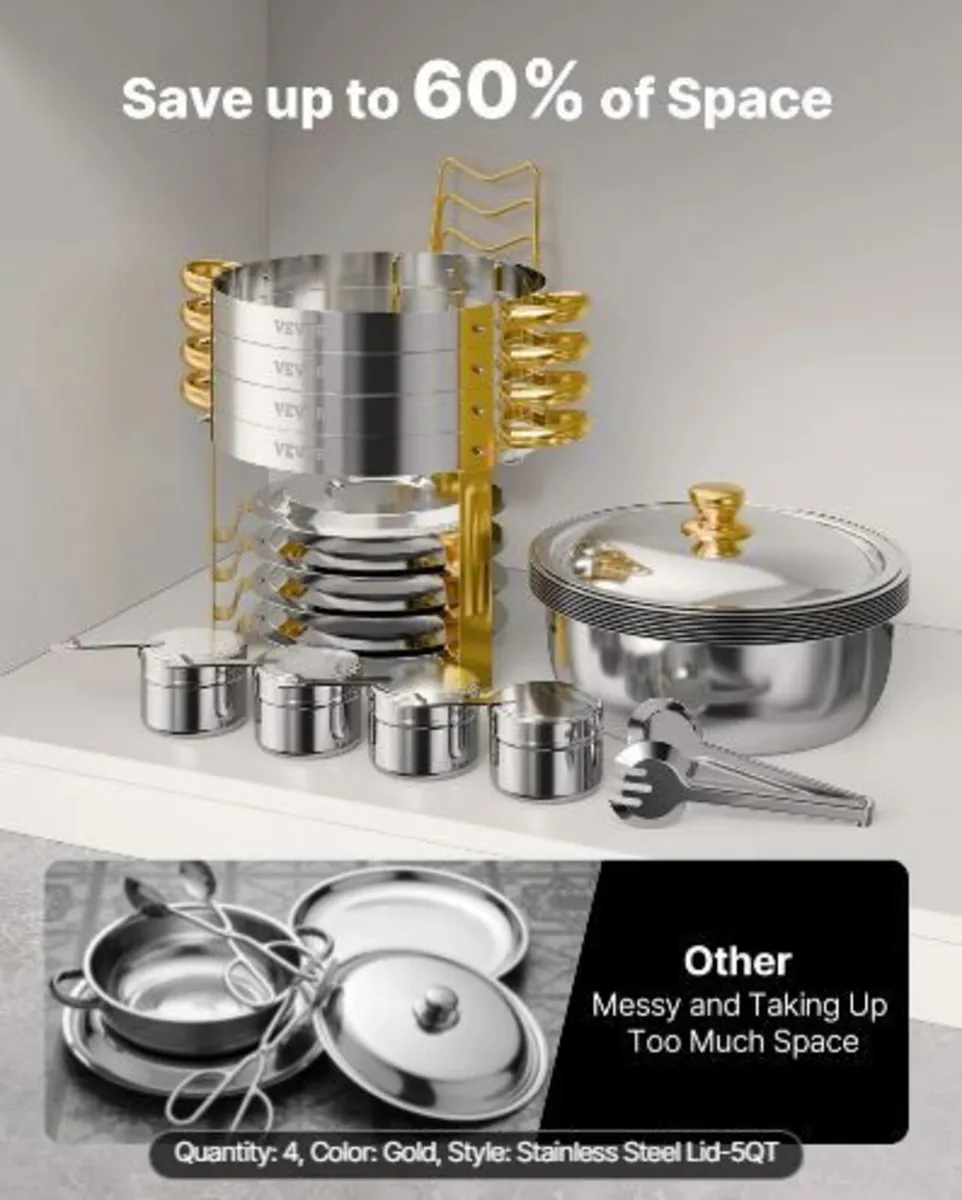 Chafing Dish Buffet Set, 5 Qt 4 Pack - Image 3