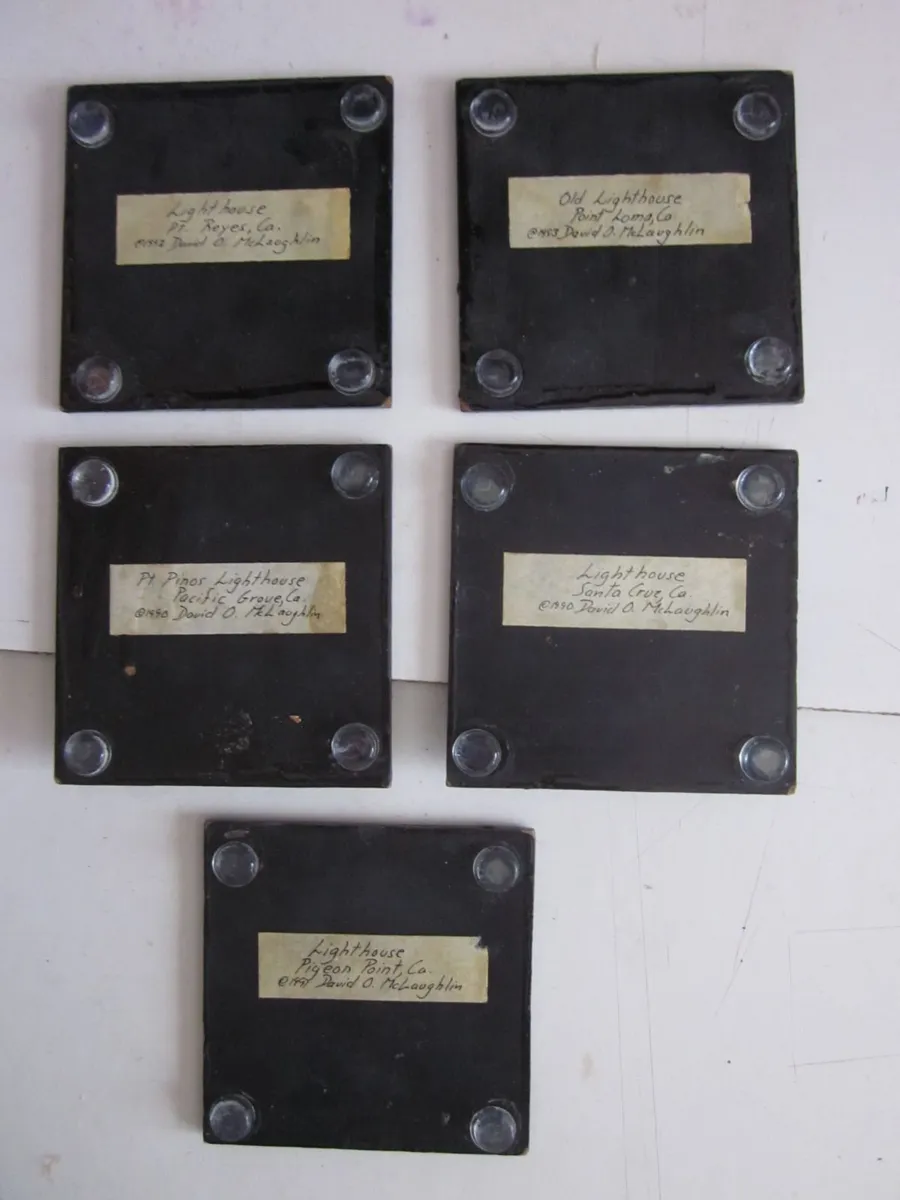 5 Coasters of Lighthouses by  David O. Mc Laughlin - Image 2