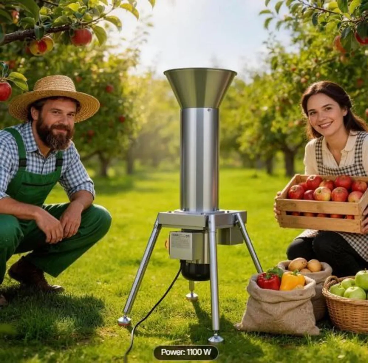 1100W Electric Fruit Apple Crusher - Image 1