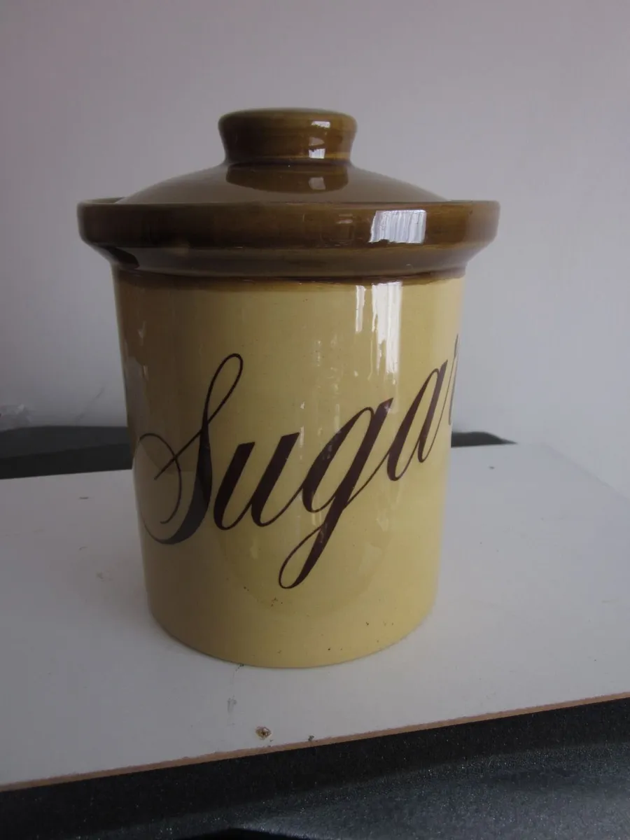 TG Green "Granville"Sugar Ceramic Cannister Jar - Image 1