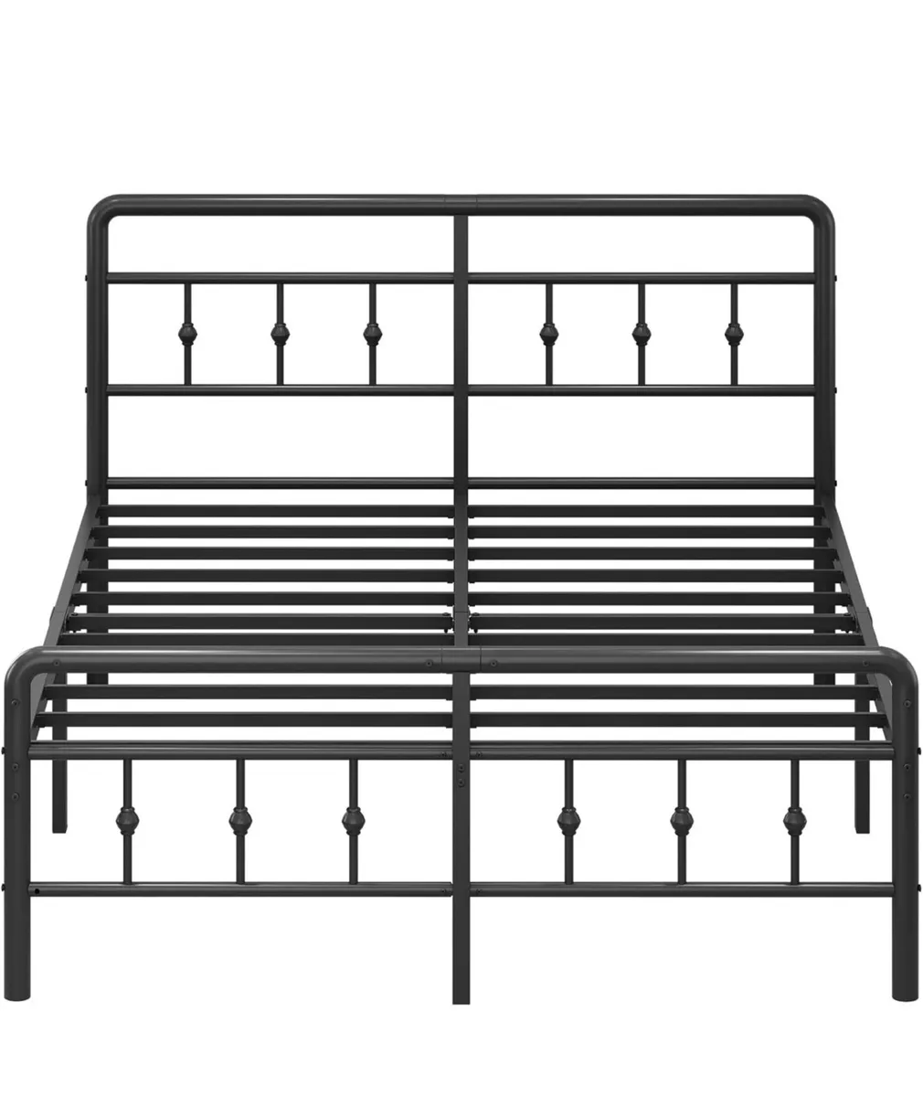 4ft6 Double Bed Frame with Headboard and Footboard - Image 2