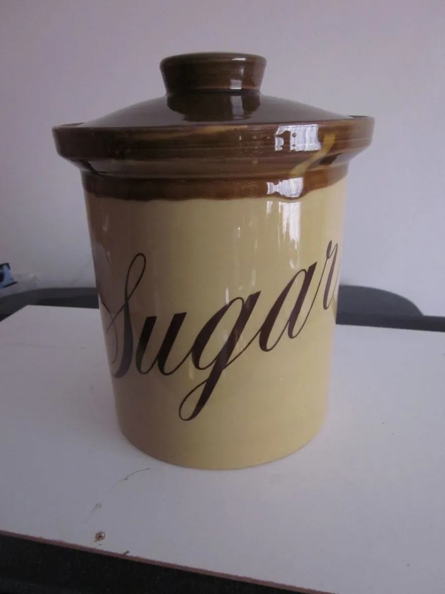 TG Green "Granville"Sugar Ceramic Cannister Jar - Image 1
