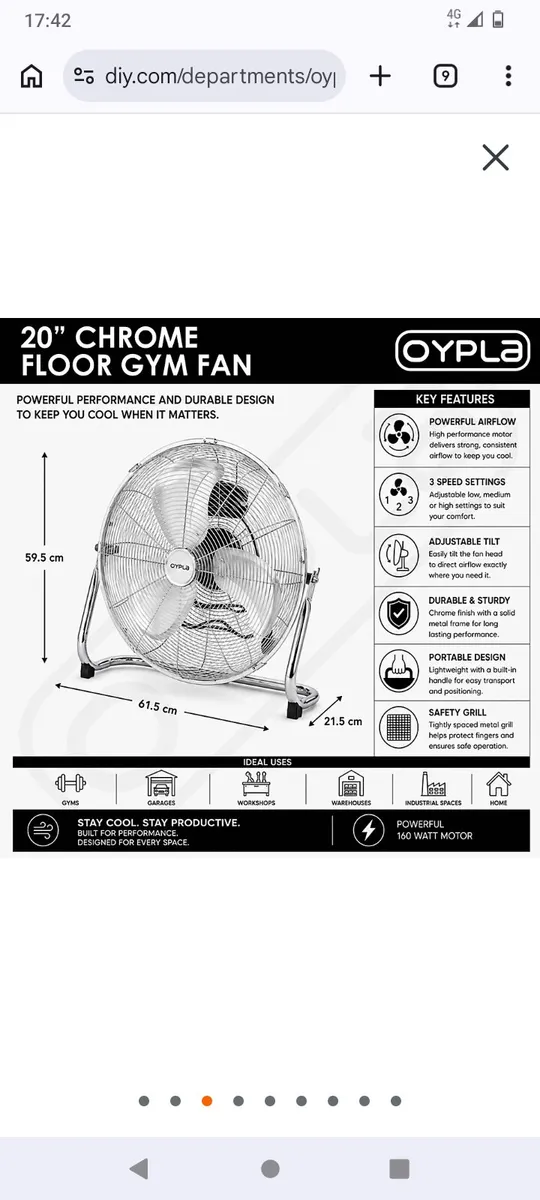 Postage Brand-new in box! 
Gym fan! - Image 4