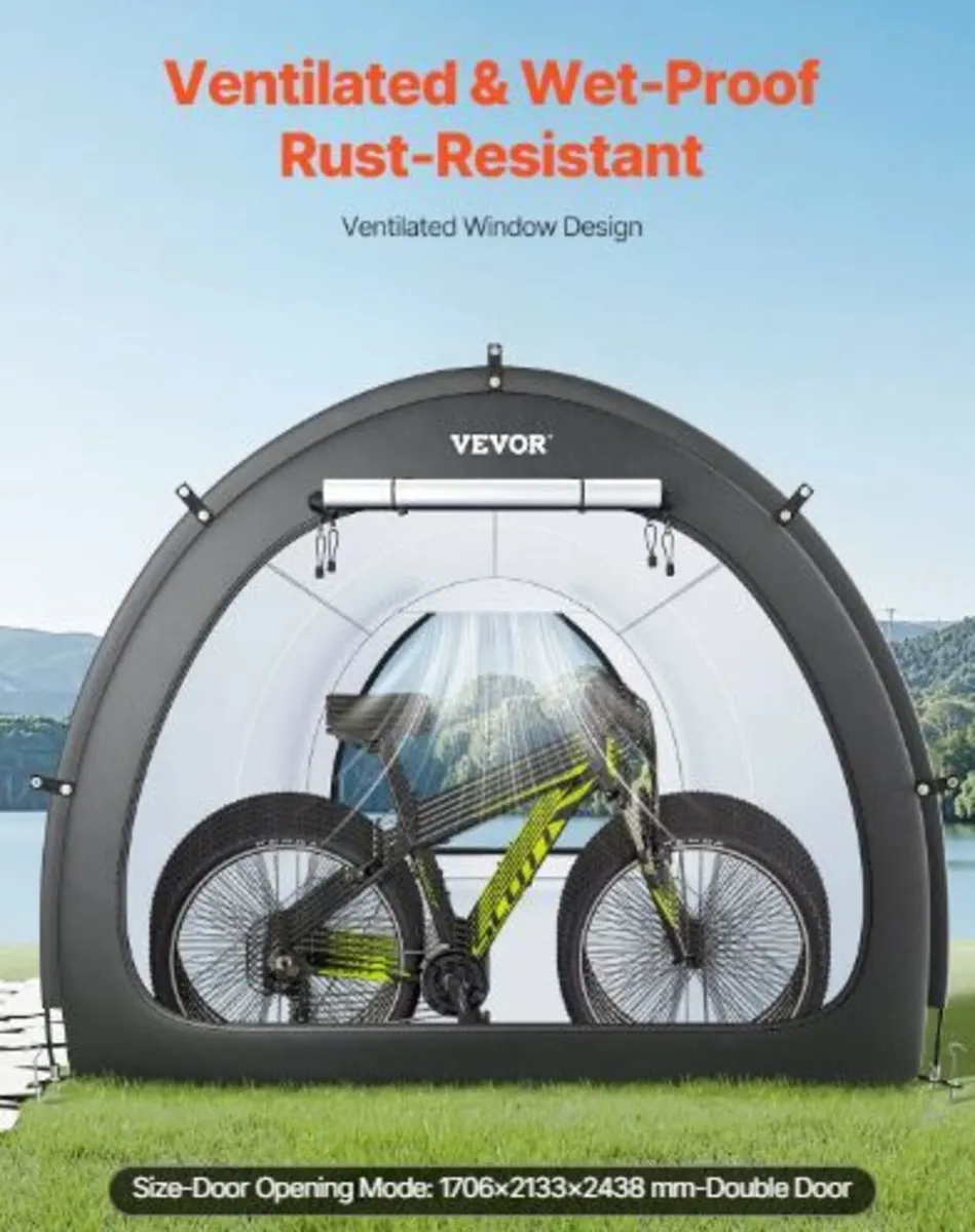 Bike Storage Tent, 5+ Bikes, Outdoor - Image 4