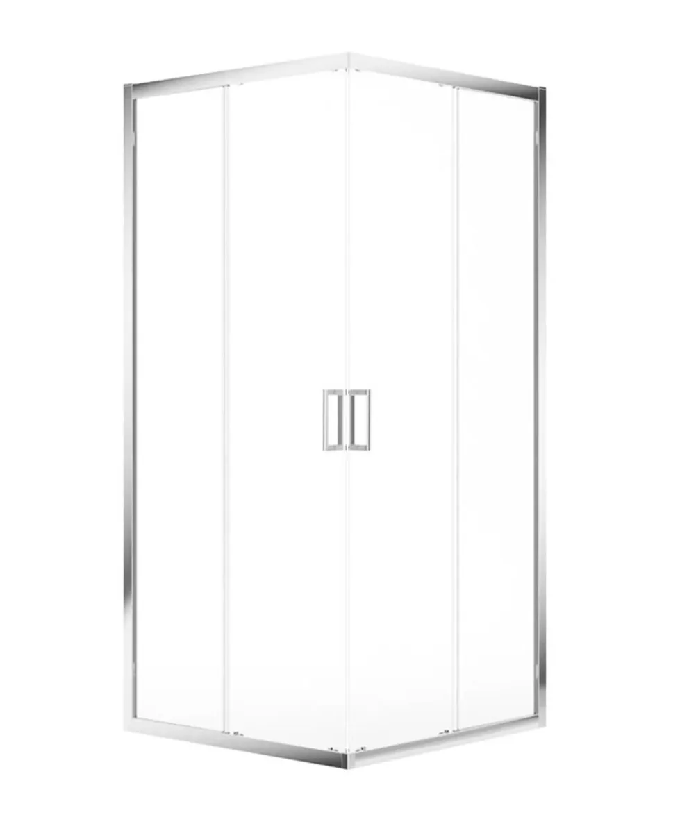 SONAS Double door corner shower - Chrome - Image 3