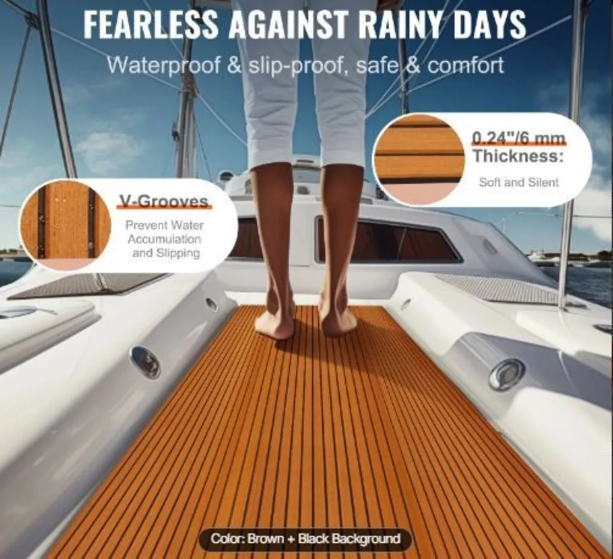 Boat Flooring, EVA Foam Boat Decking 240 x 116.8 c - Image 2
