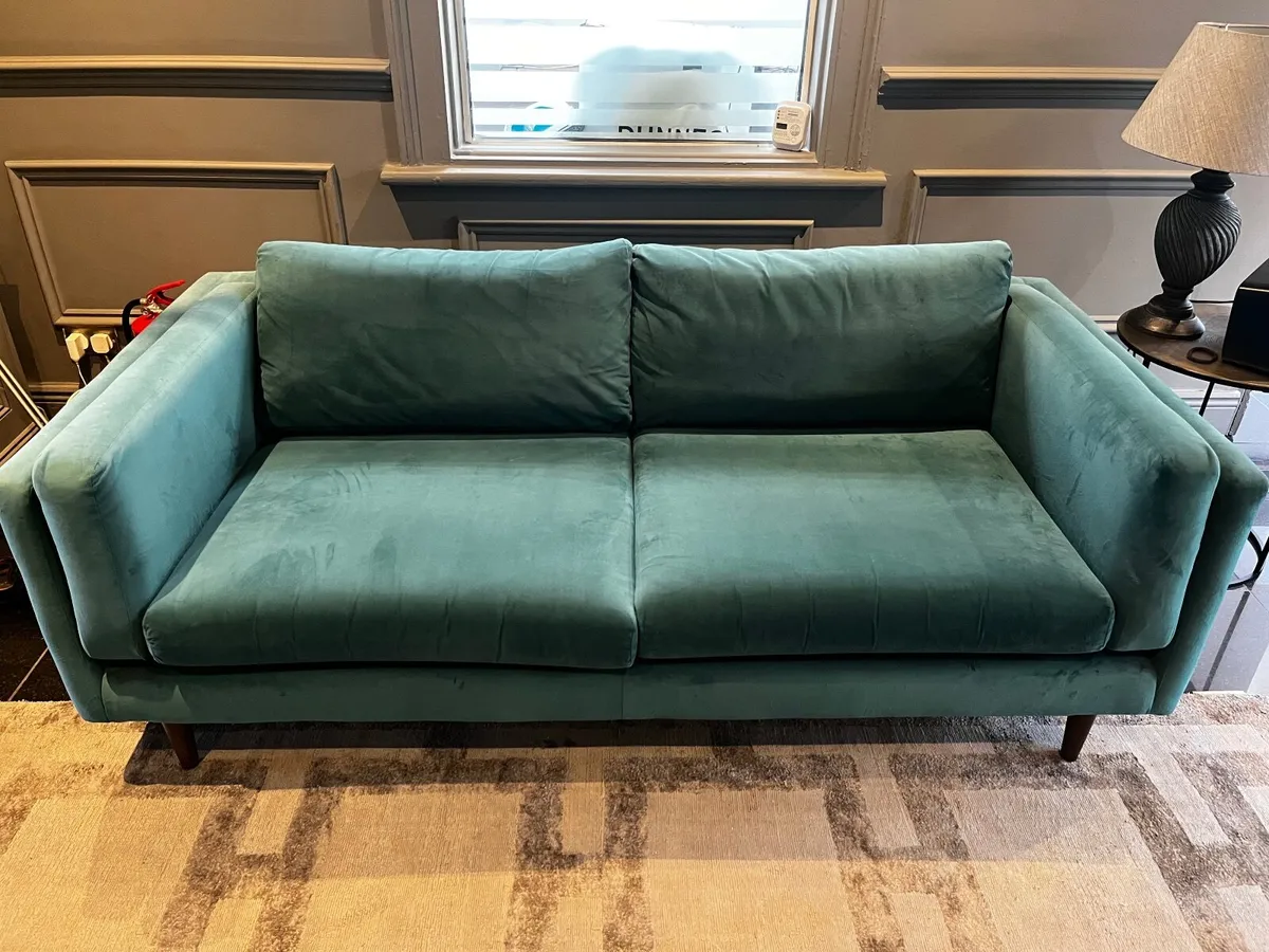 Teal sofa - Image 3