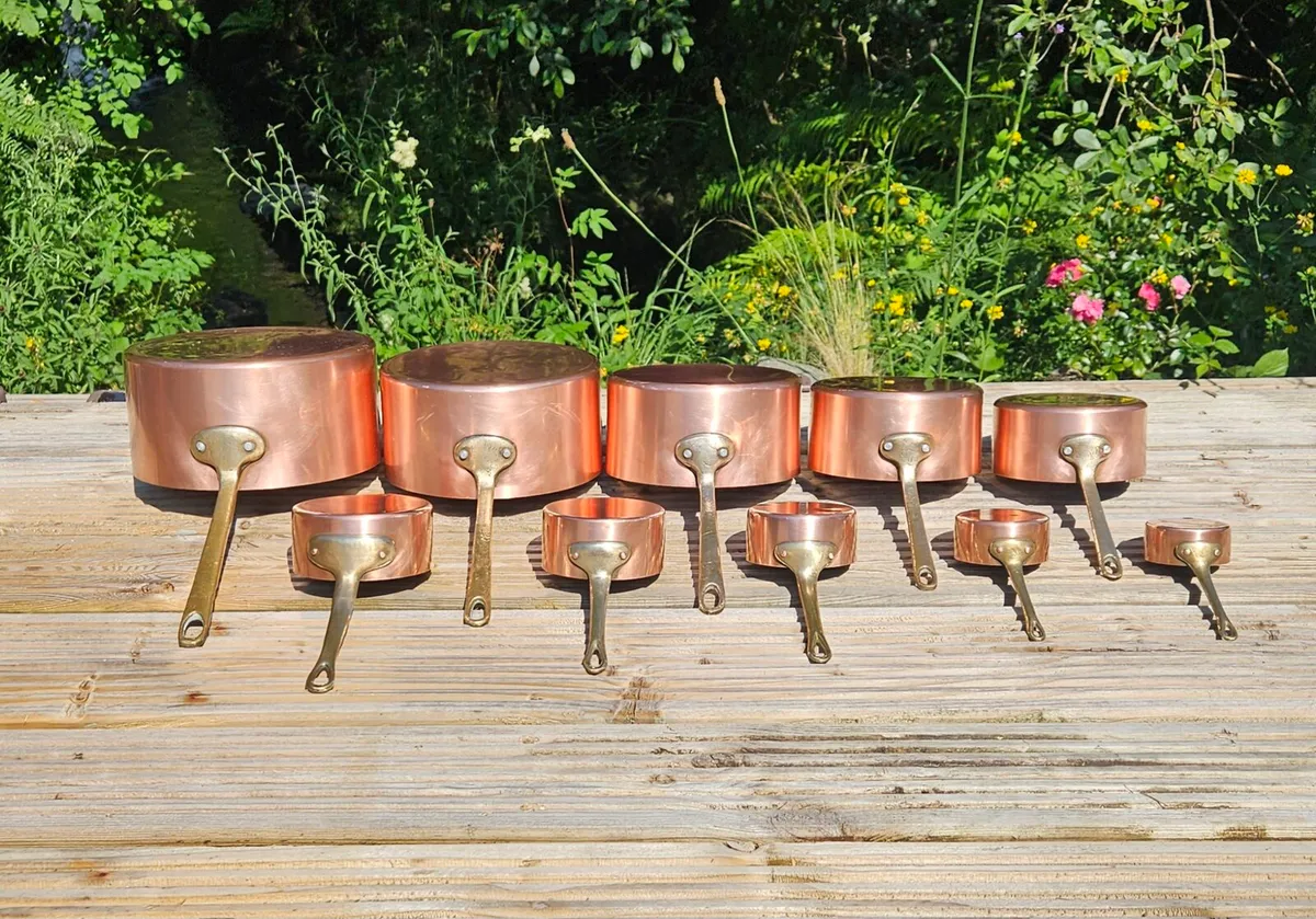 10 Vintage Copper Pots | Nationwide Delivery - Image 3
