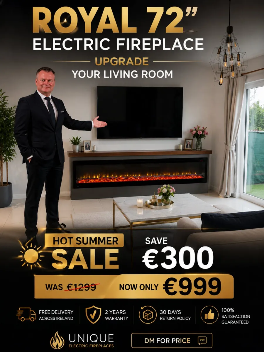 72inch Electric Fireplaces.300e off Free delivery - Image 1