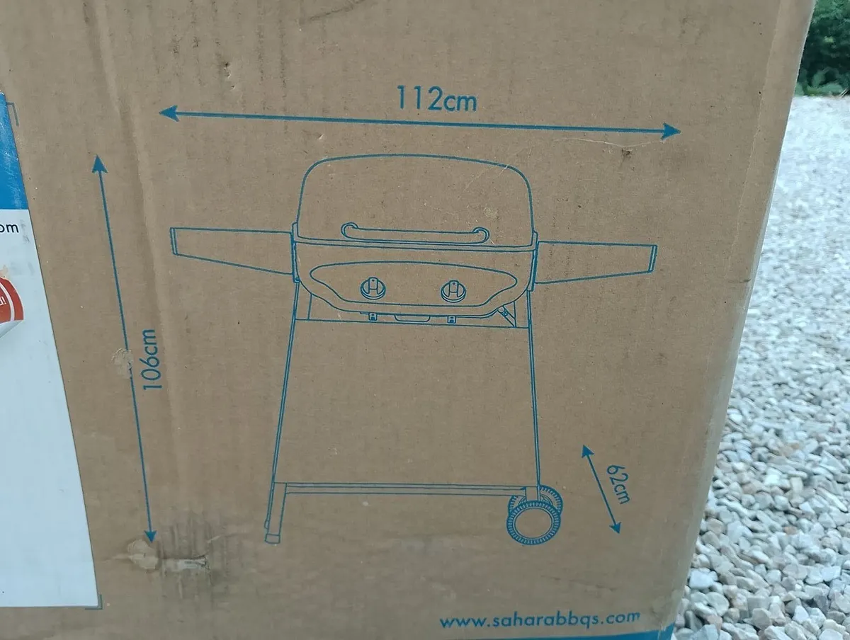 Sahara Rapid Assembly 2 Burner BBQ - Image 2