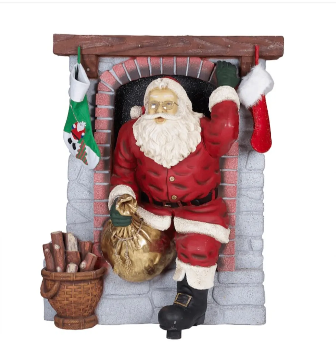 Santa Coming Out of the Fireplace - Image 2