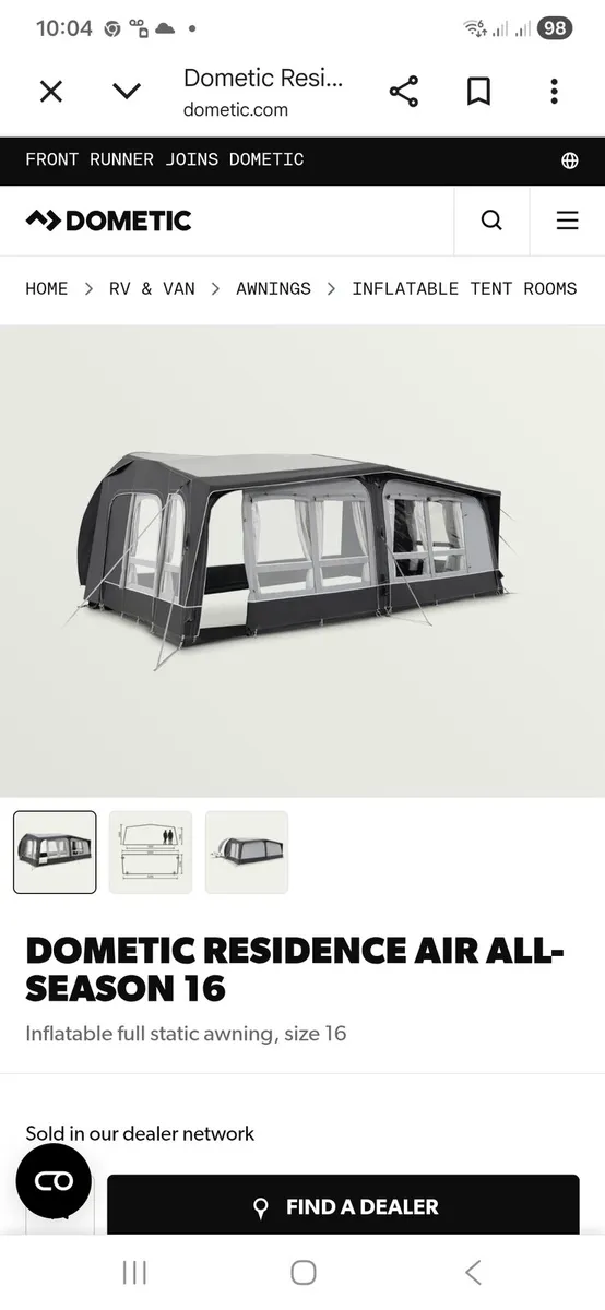 Dometic residence air awning size 16 - Image 1