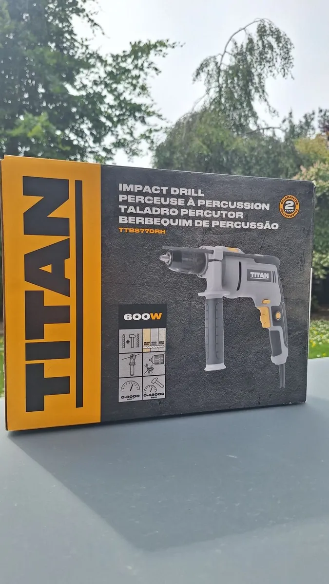 Titan TTB877DRH 600W Electric Impact Drill 240V - Image 1