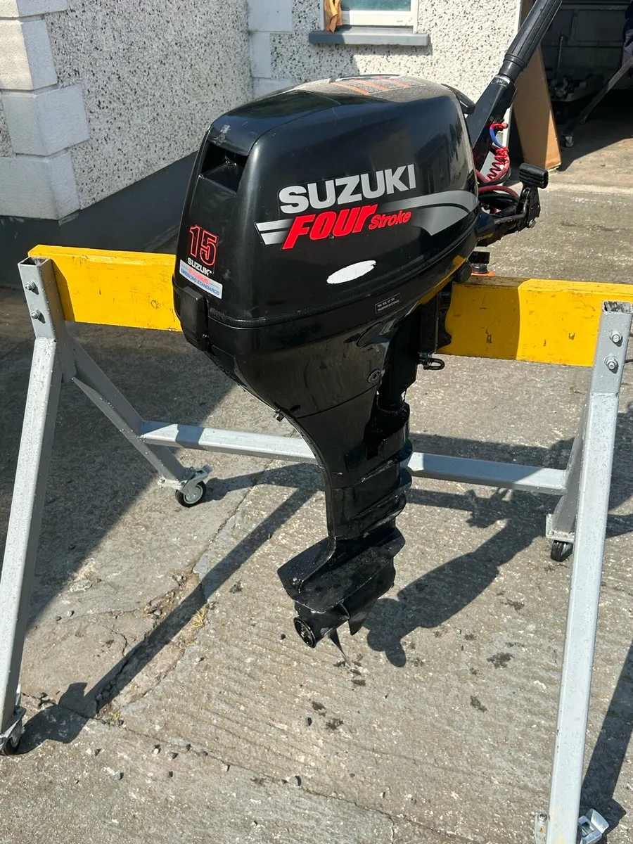 Suzuki 15hp 4 Stroke Outboard Engine Long Shaft - Image 3