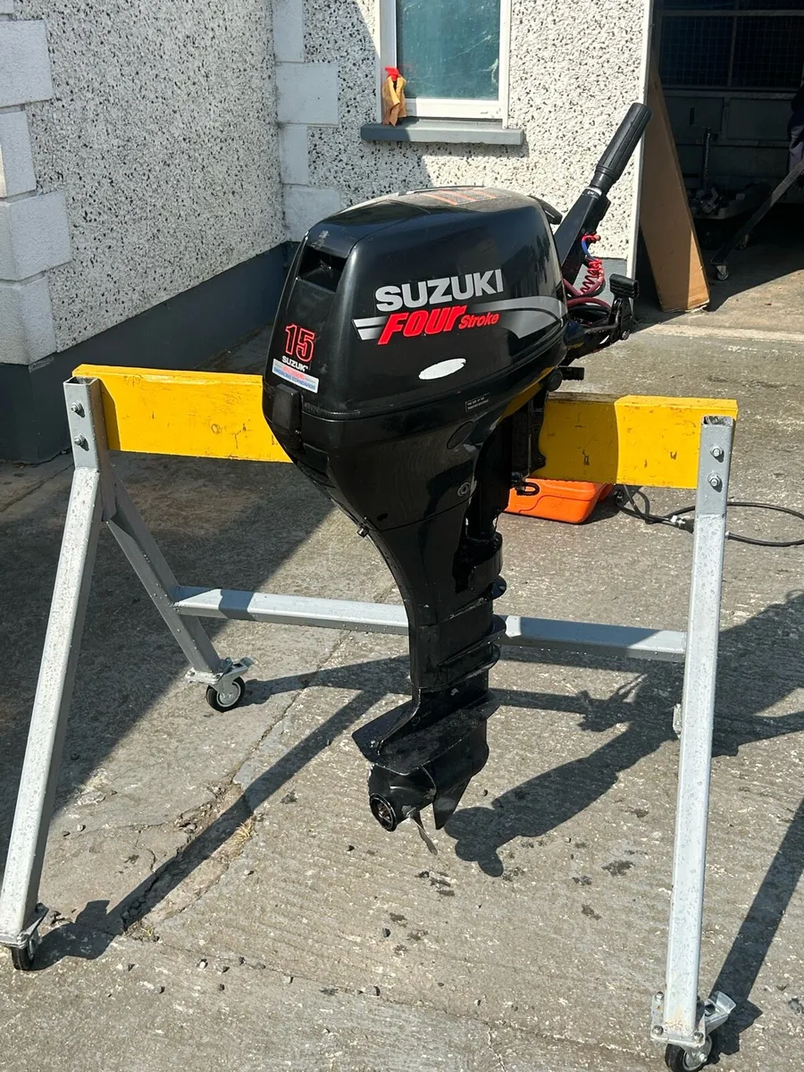 Suzuki 15hp 4 Stroke Outboard Engine Long Shaft - Image 2