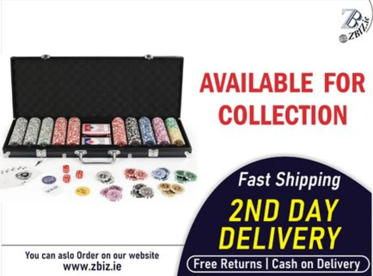 Texas Holdem Poker Chip Set for Home Games - Image 1