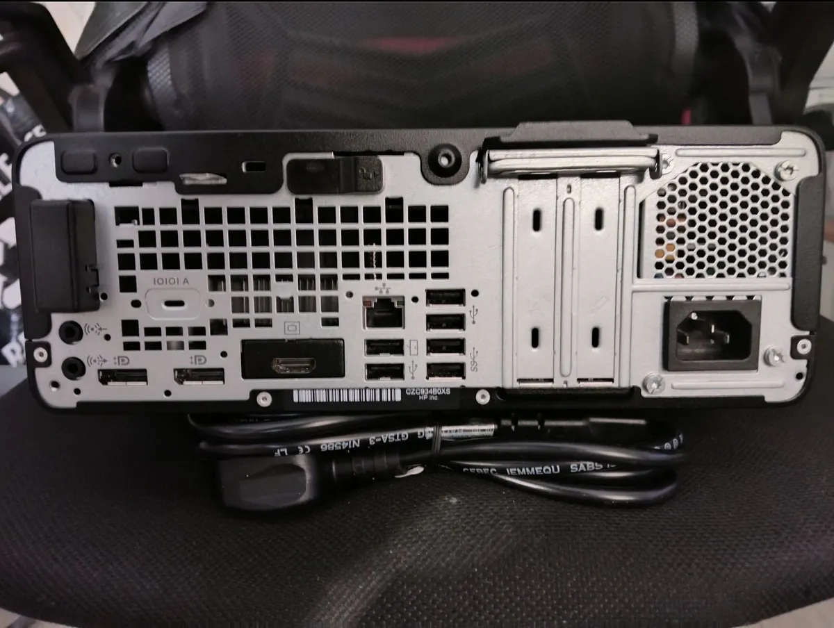 HP ProDesk 600 G4 SFF (i5 8th Gen) and power cable - Image 2