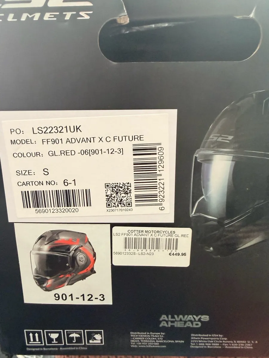 LS2 Advant X Carbon motorbike helmet - Image 4