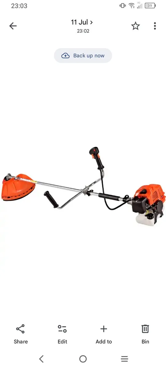 Petrol strimmer