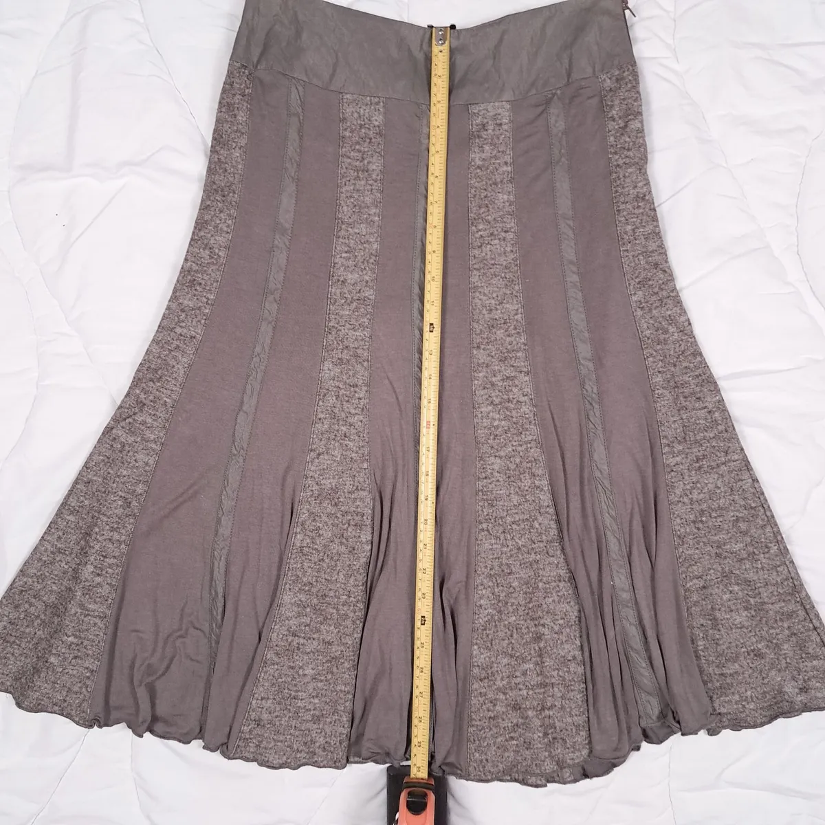 Kapalua Taupe Brown A-Line Midi Skirt 12UK/40EU - Image 4