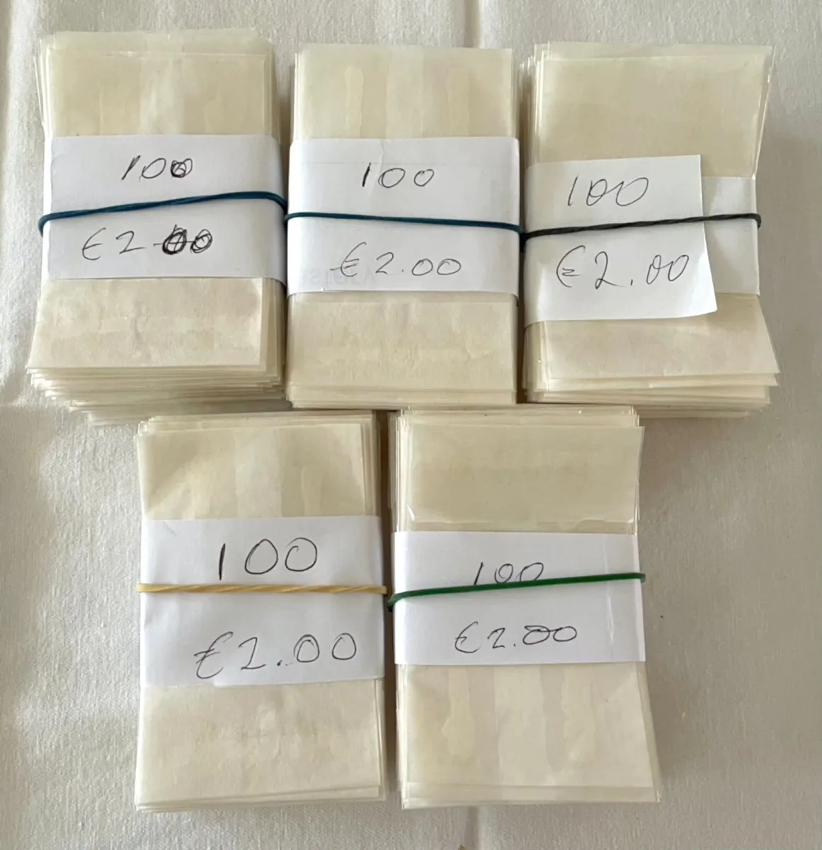 Paper/plastic bags to sort/store stamps - Image 4