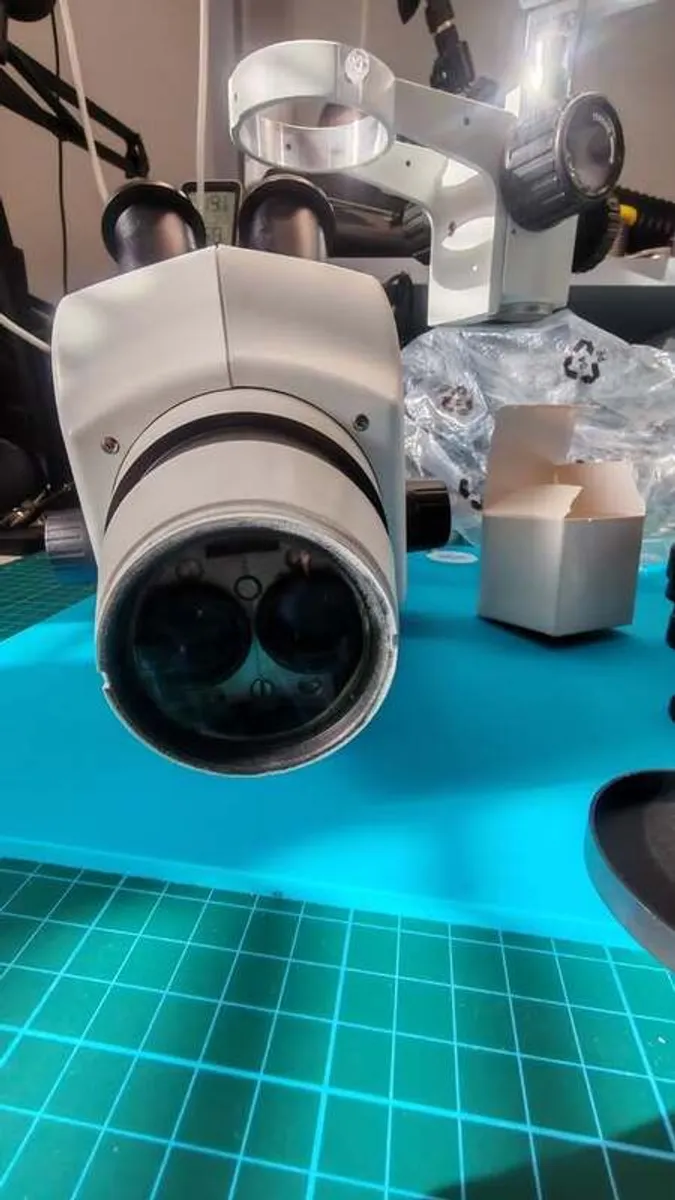SMZ-635, 8-50X Continuous Zoom Stereo Microscope WF10X/22mm Eyepiece For  PCB Repair - Image 2