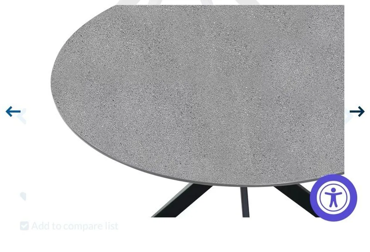 Round Dining Table and Dining Chair | Grey - Image 4