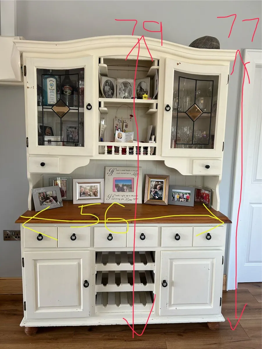 Solid pine dresser - Image 4