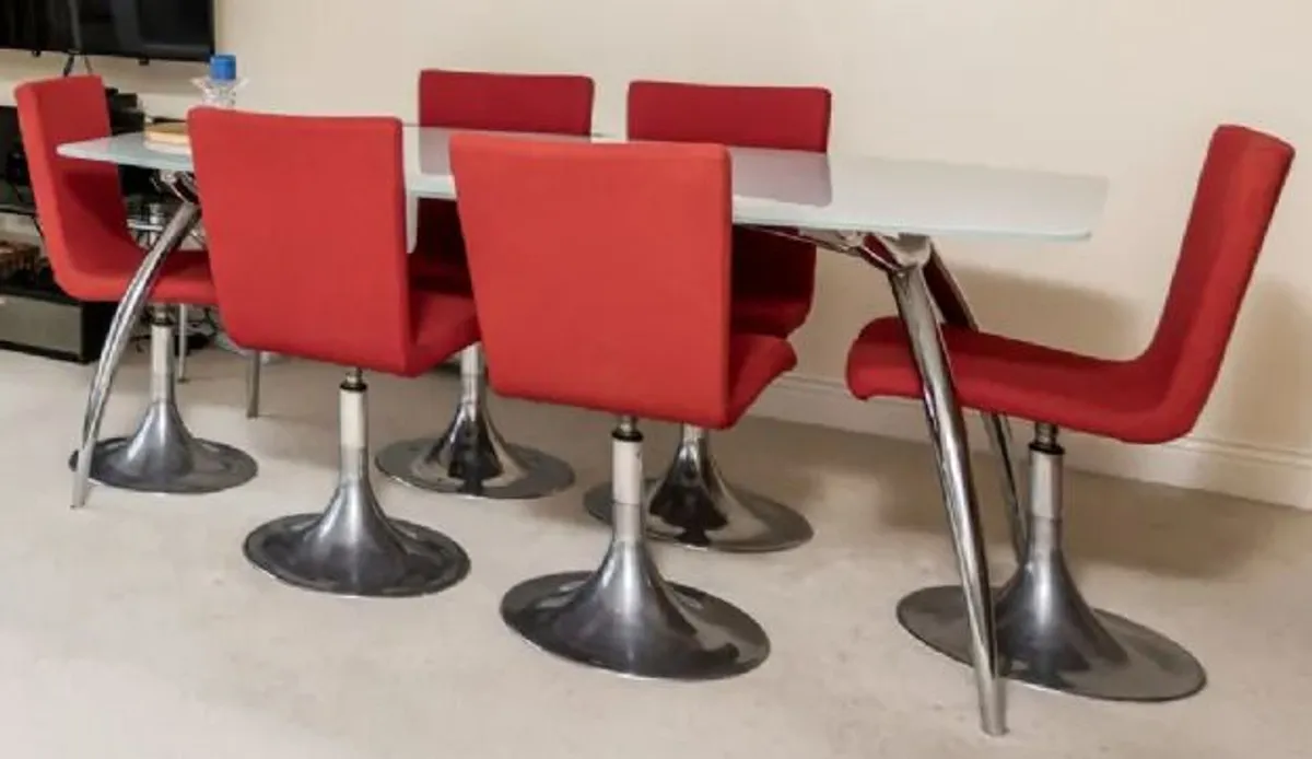 Calligaris Table & 6 Chairs - Image 2