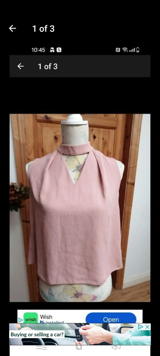 Penny's peach top new with tags size 8 width 38" l - Image 1