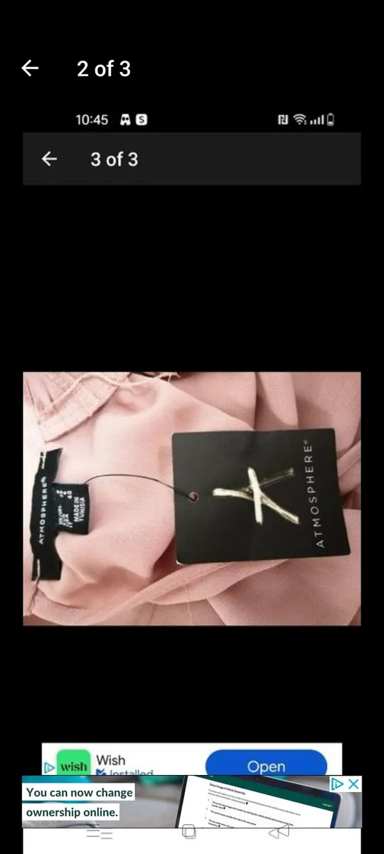 Penny's peach top new with tags size 8 width 38" l - Image 2