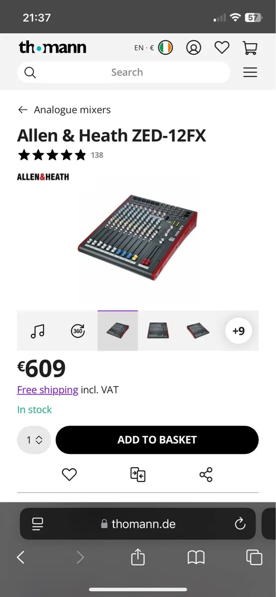 Schertler Tom PA system + Allen and Heath Z10FX - Image 2