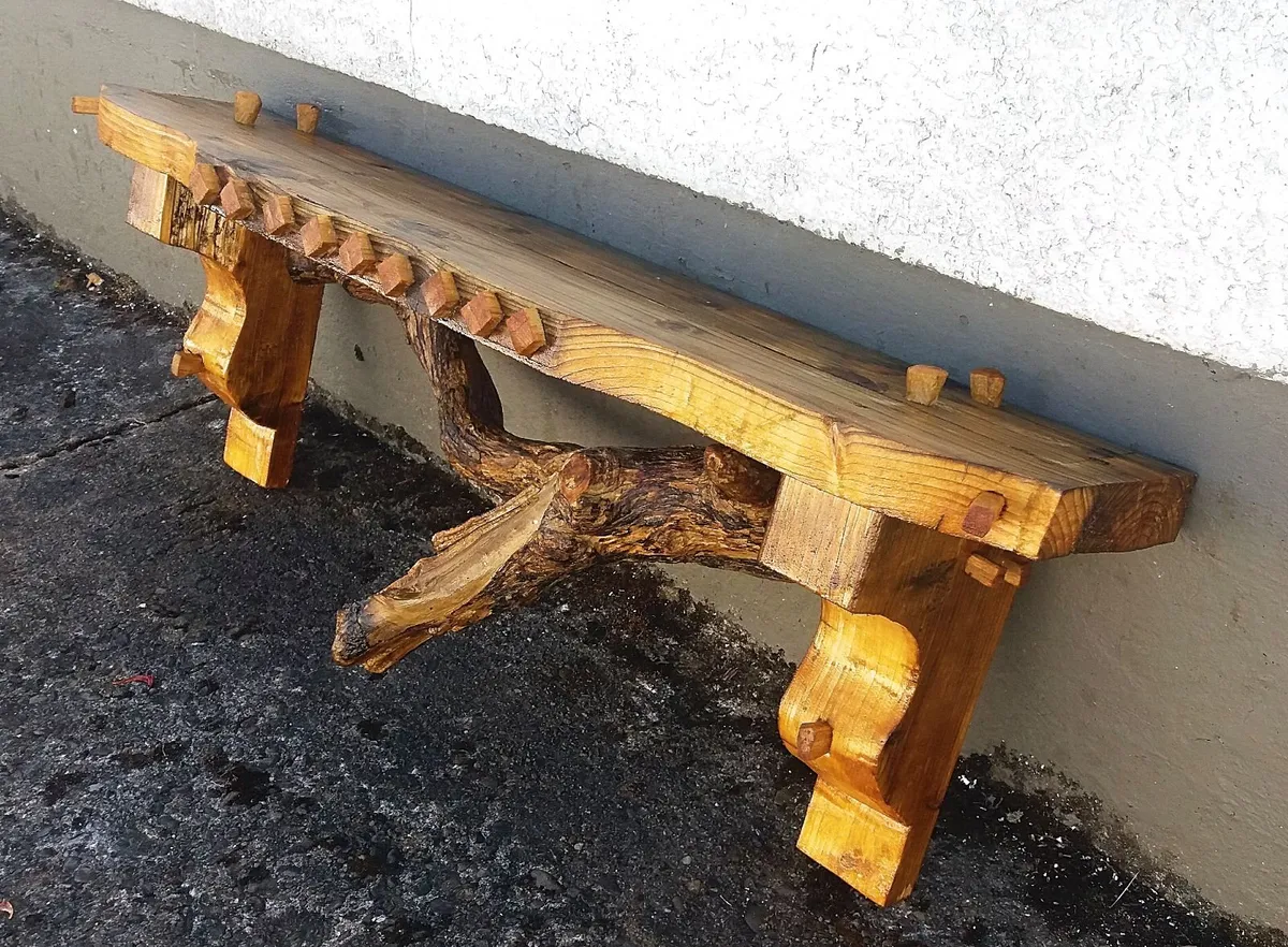 NEW Rustic Driftwood Stove Mantle / Shelf - Image 2