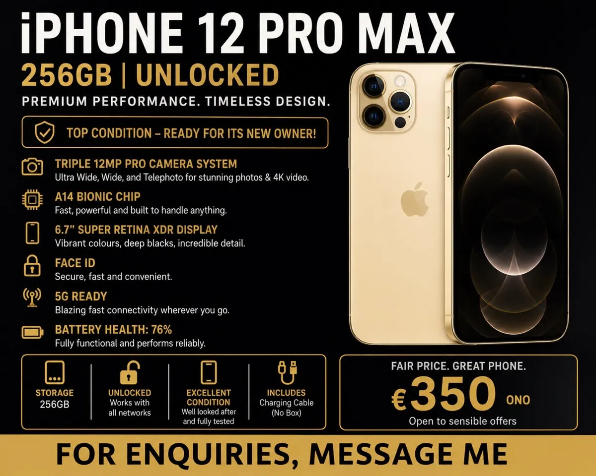 iPhone 12 Pro Max 256gb - Image 1