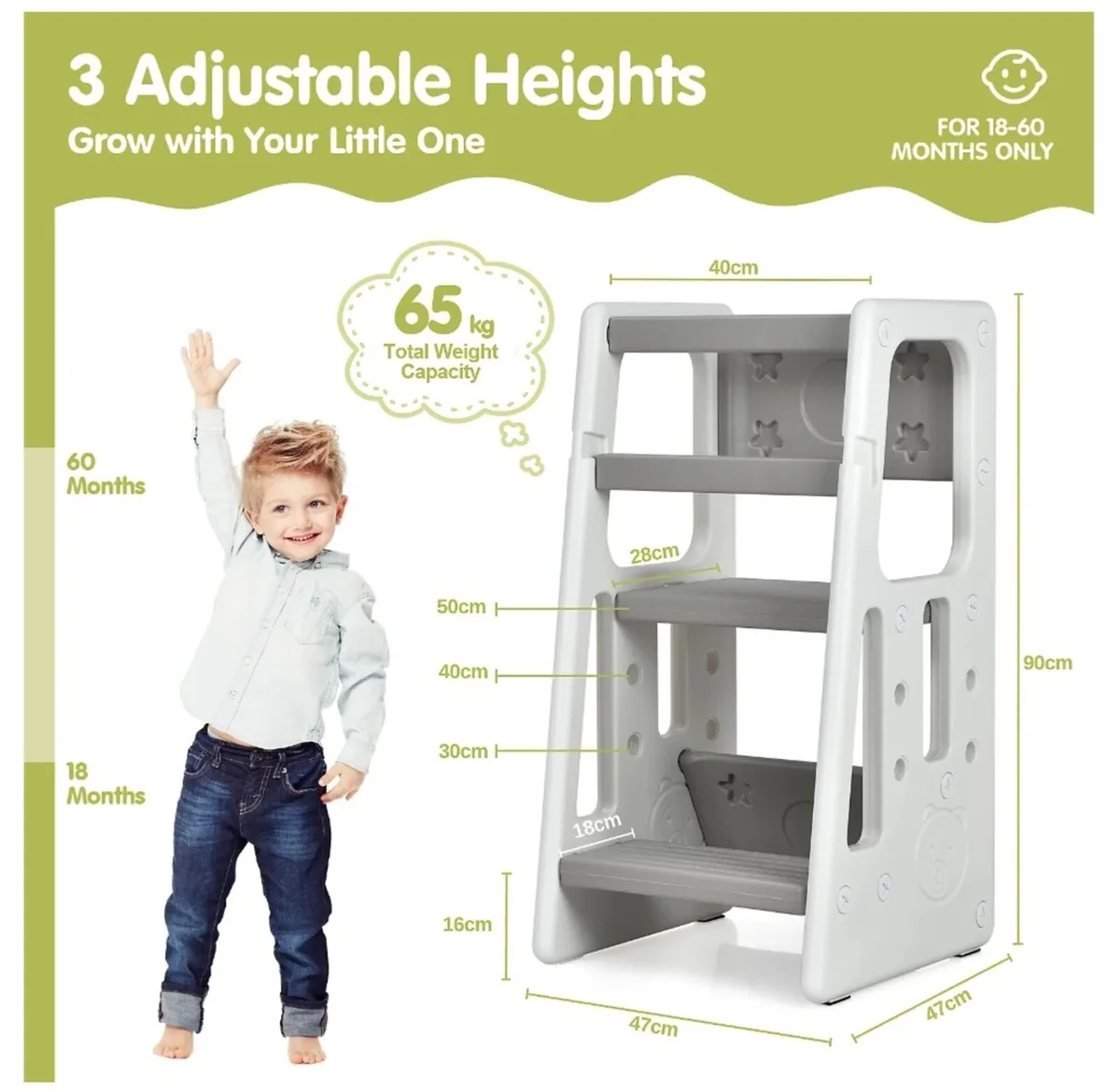 TODLER STANDING TOWER / STABLE KITCHEN STOOL - Image 2