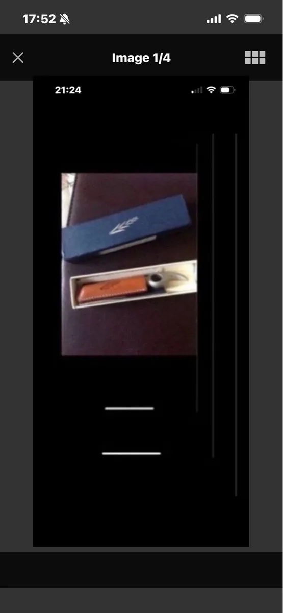 Corkscrew & Bottle Opener in Leather Case - Image 1