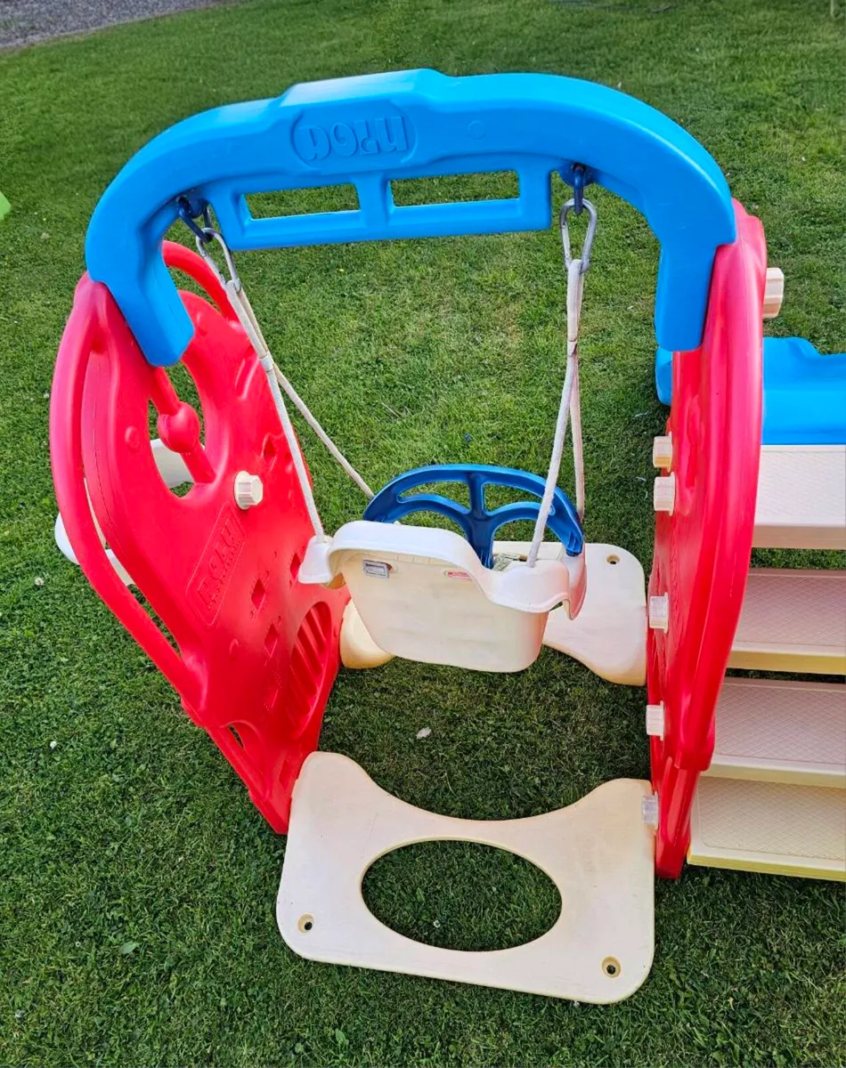 Dolu 4-in-1 Kids Play Center (Slide & Swing Set) E - Image 3