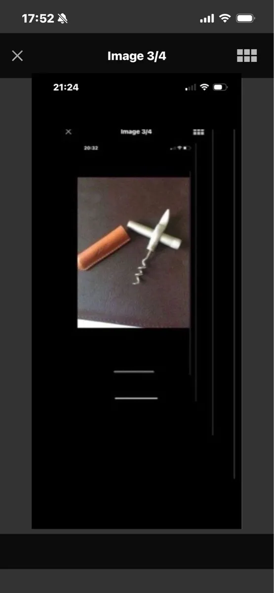 Corkscrew & Bottle Opener in Leather Case - Image 3