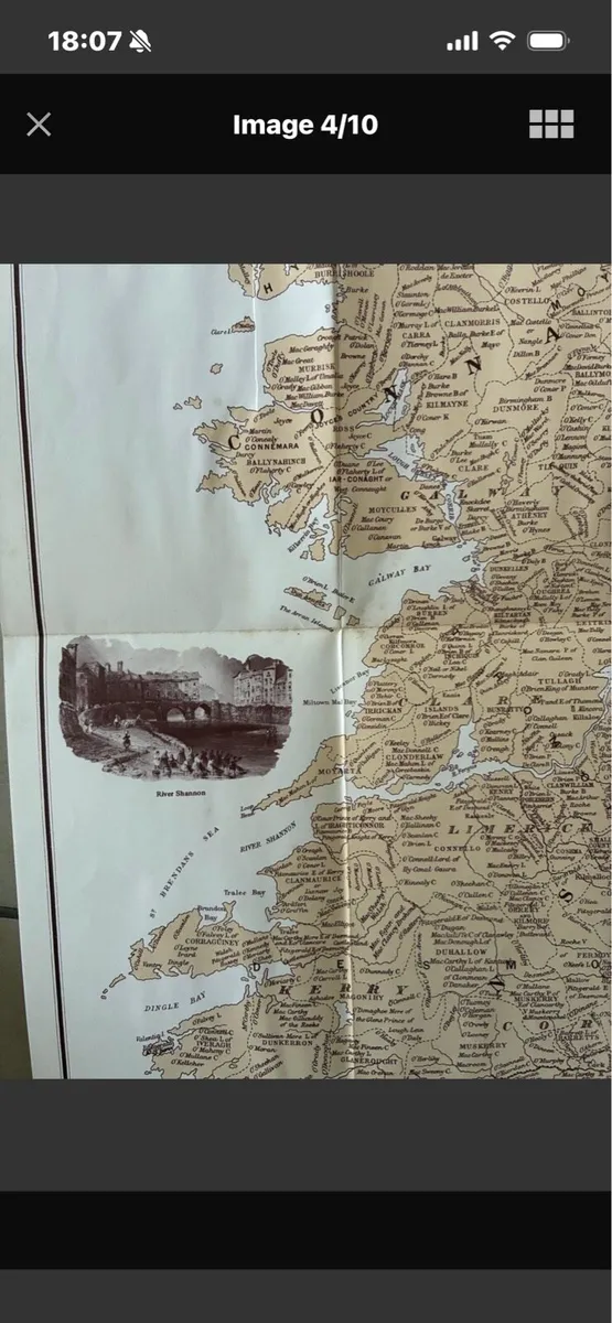 Genealogigal & Historical Map of Ireland - Image 4
