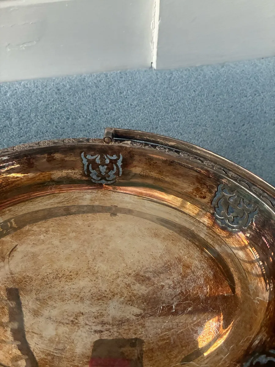 Antique silver platter - Image 2