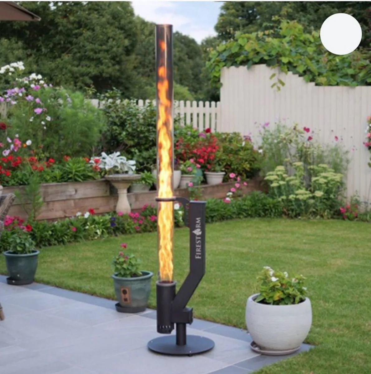 Firestorm 1.5M Phoenix Eco Advanced Patio Heater Pellet Stove - Black by Lighting Legends - Image 1