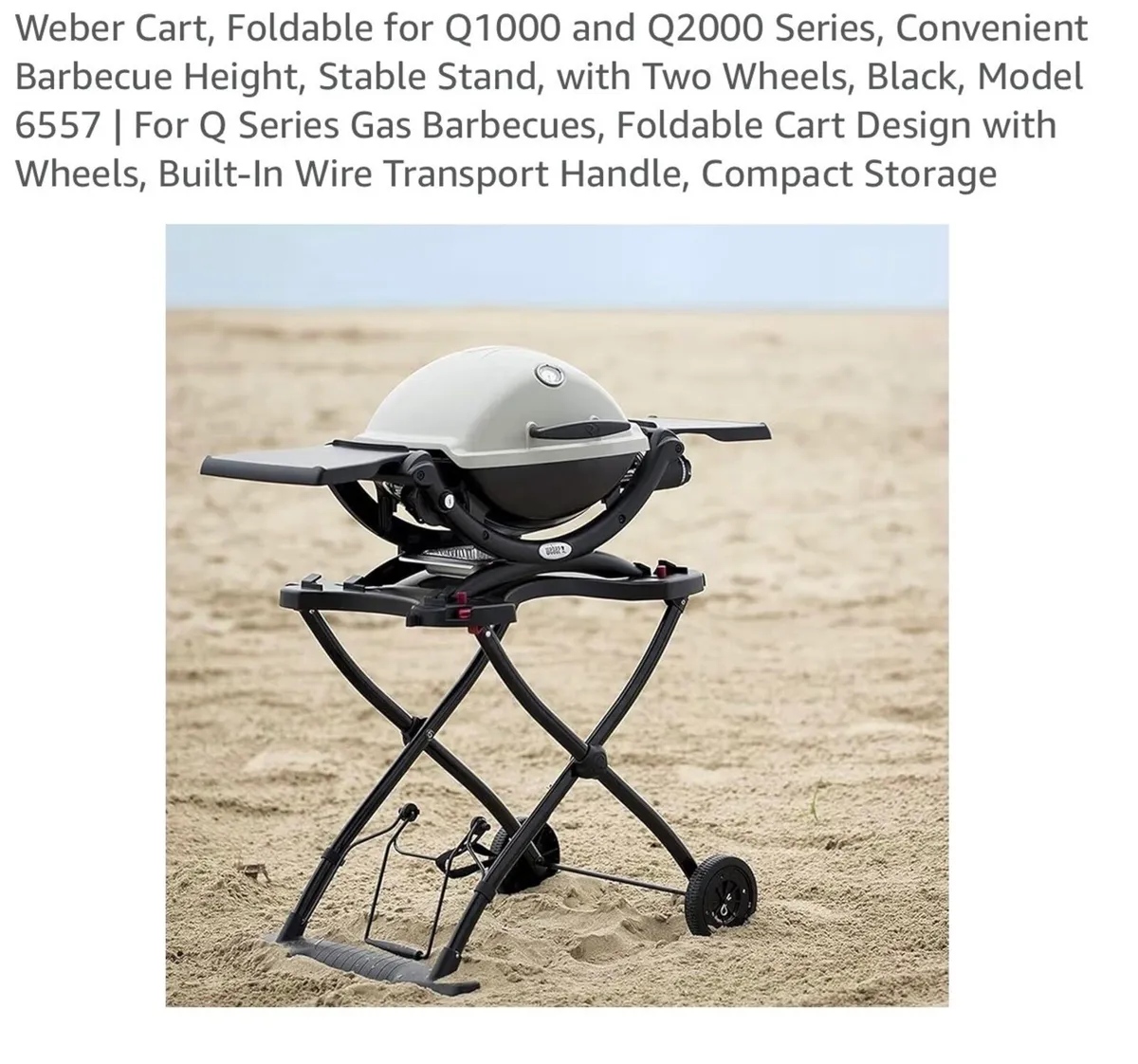 WEBER GAS BABYQ PORTABLE BARBEQUE AND TROLLEY - Image 1