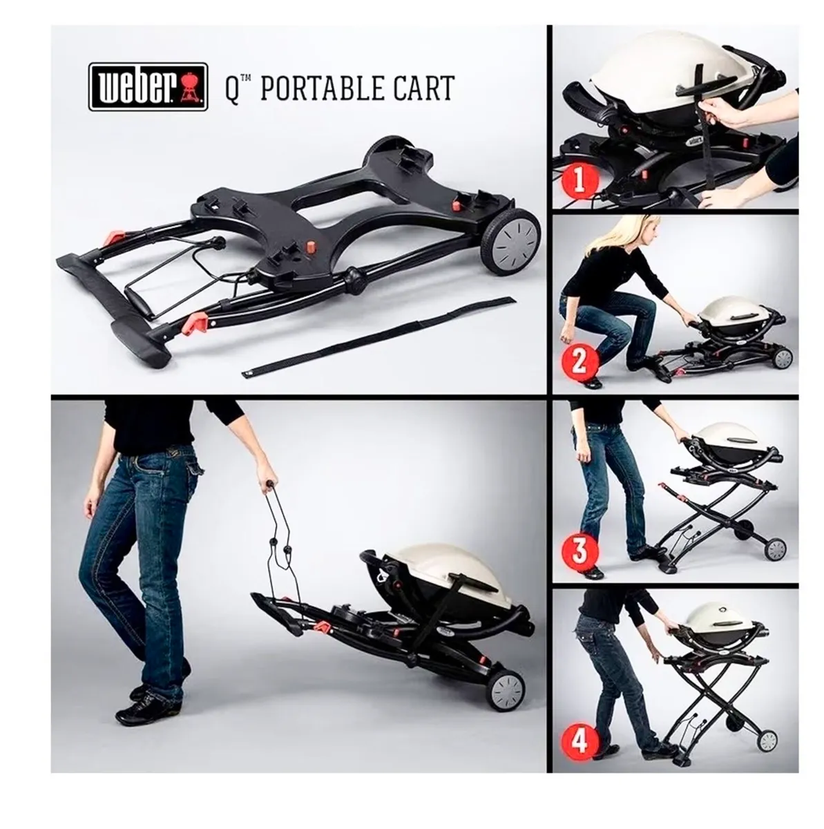 WEBER GAS BABYQ PORTABLE BARBEQUE AND TROLLEY - Image 4