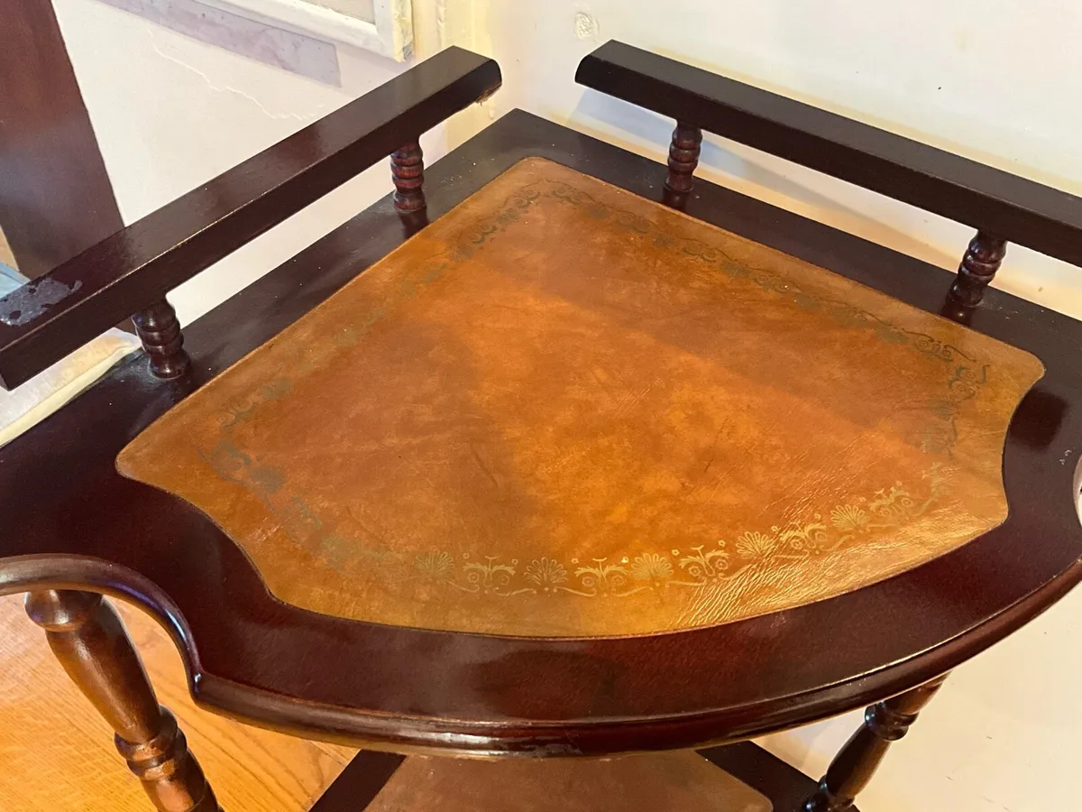 Vintage Mahogany Corner Whatnot - Image 3