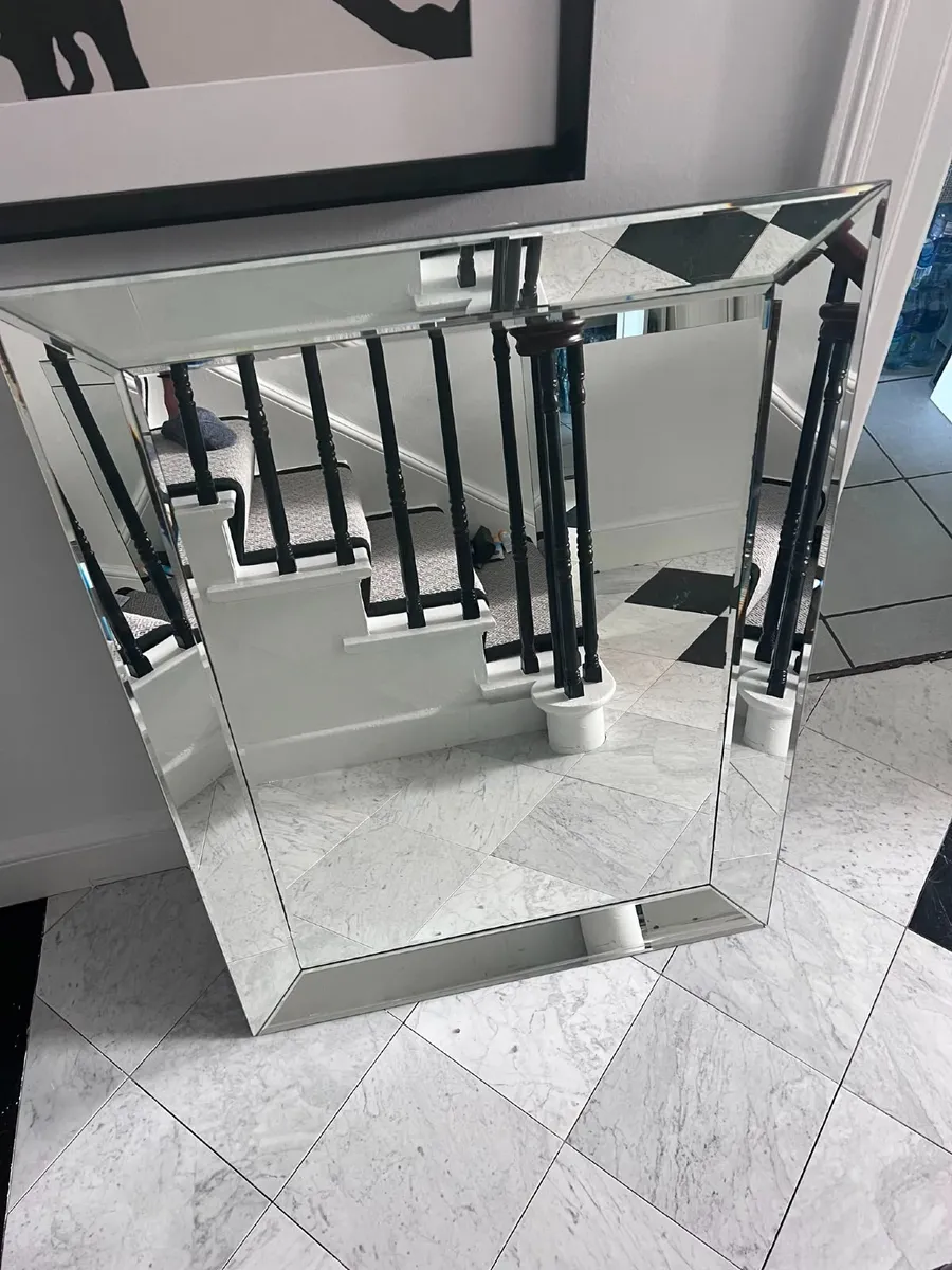 Mirrored Console Table & Matching Mirror for sale - Image 3