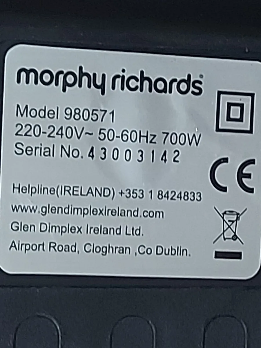 Morphy Richards Red Vacuum Cleaner, Model 980571 - Image 2
