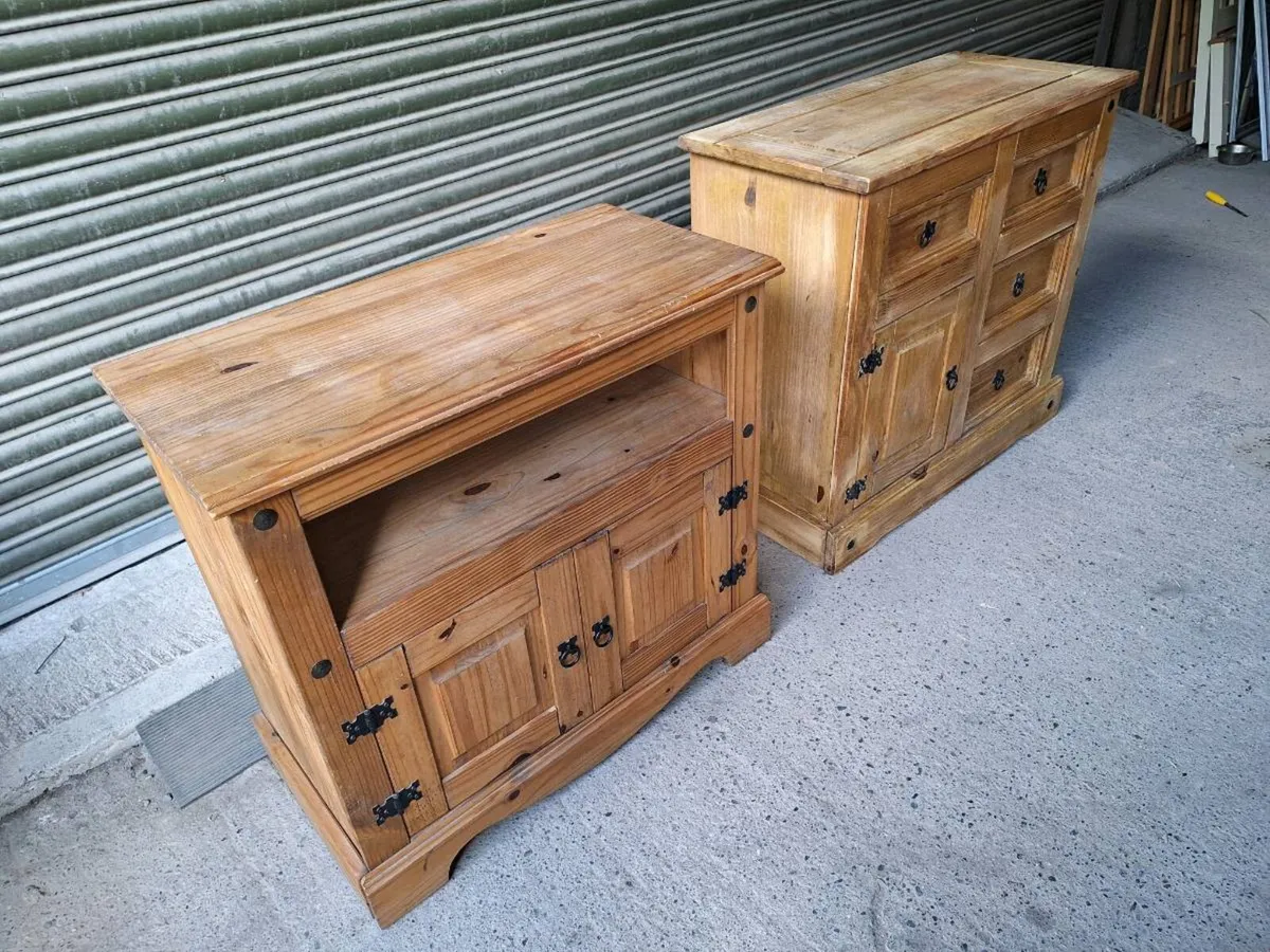 Mexican pine sideboar and TV unit (DELIVERY) - Image 2
