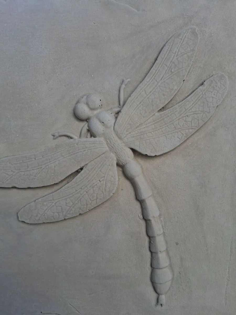 Concrete Dragonfly Plaque Statue - Image 2