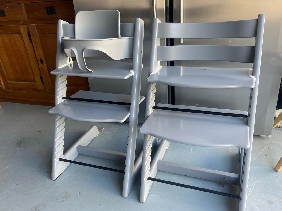 Stokke Tripp Trapp high chair (grey) - Image 1