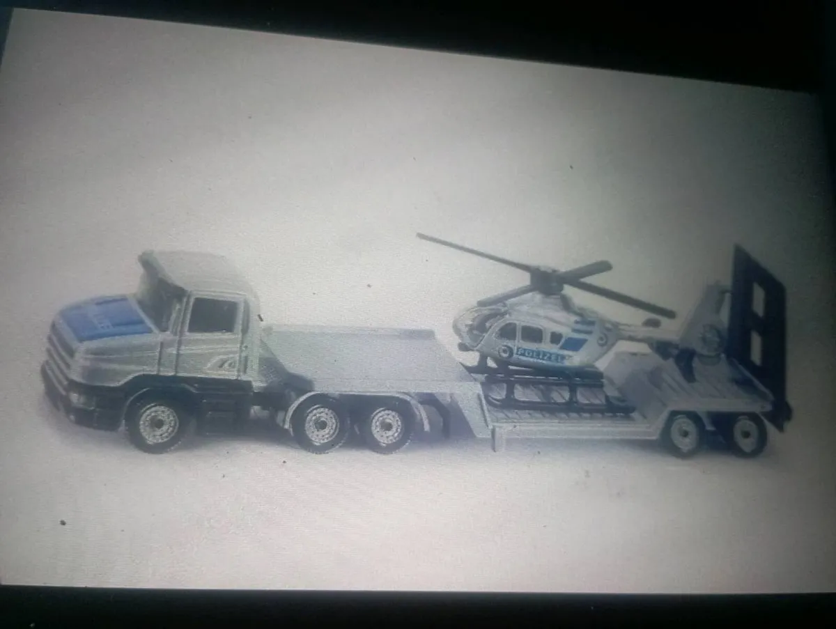 SIKO { 1610 }LOW LOADER  WITH HELLICCOPTER  1-87 D - Image 3